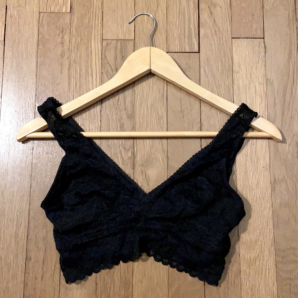 Black Lace Lingerie Bralette